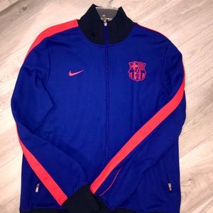 Authentic FC Barcelona soccer warm-up jacket
